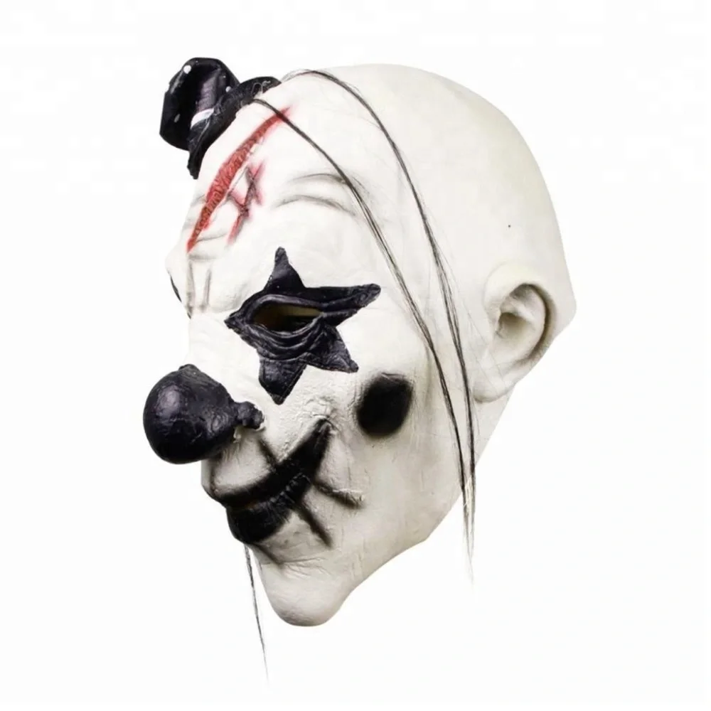 Pennywise Dancing Clown Costume Latex Rubber Horror Scary Mask Halloween Party